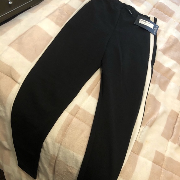 Black w White Striped Pants - 2. - Picture 3 of 3